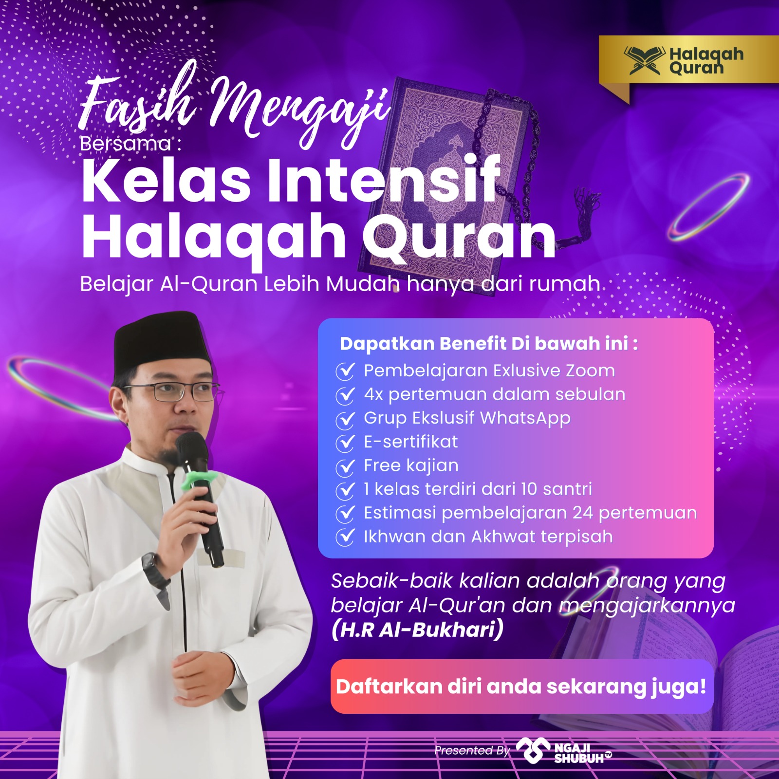 Kelas Intensif Halaqah Quran